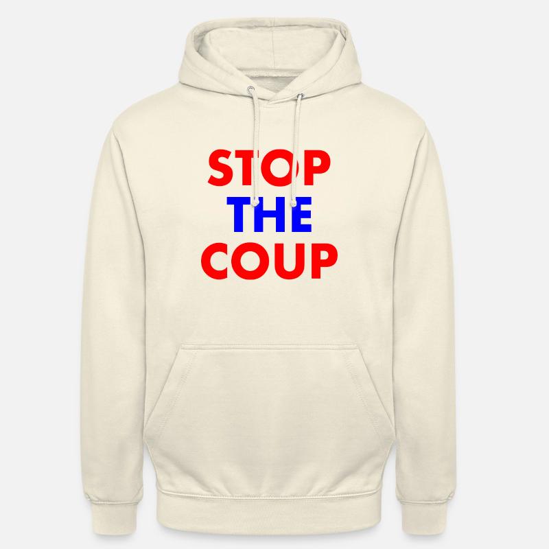 stop the coup - Sweat-shirt à capuche unisexe - vanille