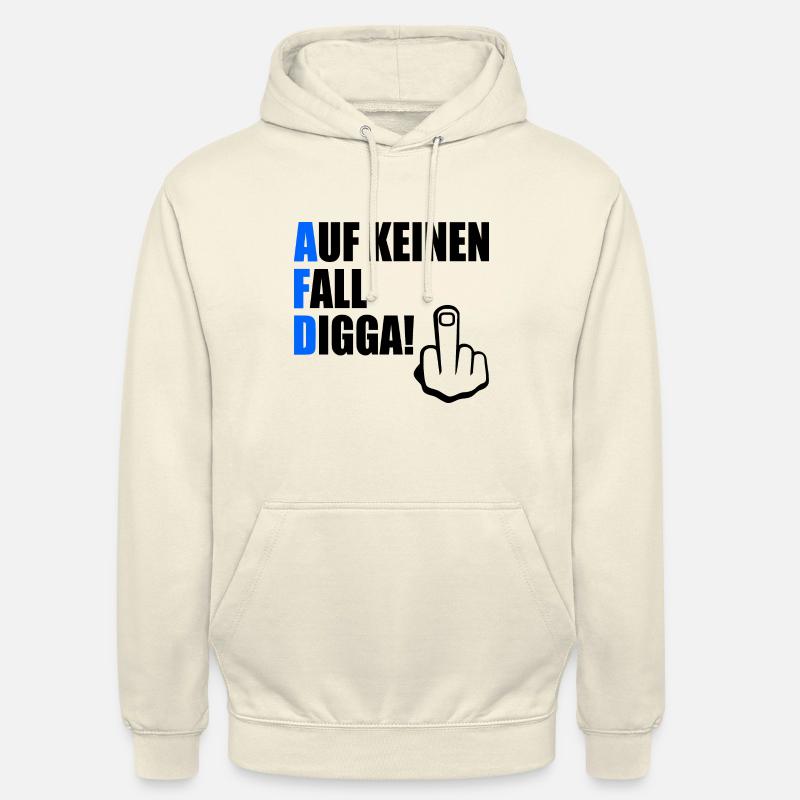 auf keinen fall digga - Unisex Hoodie - Vanille-Milchshake