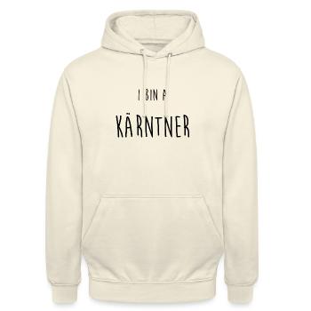 I BIN A KÄRNTNER - Unisex Hoodie - Vanille-Milchshake - Vorne - Alina (178cm) & Michal (187cm)