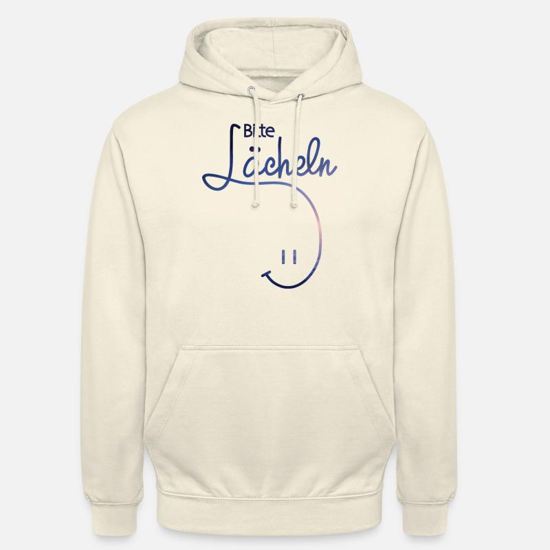 lachen laecheln Geschenk Geschenkidee bitte Smiley - Unisex Hoodie - Vanille-Milchshake