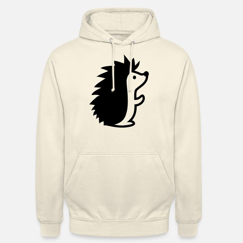 Hérisson - Sweat-shirt à capuche unisexe - vanille