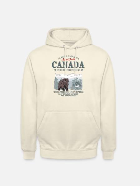 Canada - Grizzly Bear - Unisex Hoodie - Vanille-Milchshake