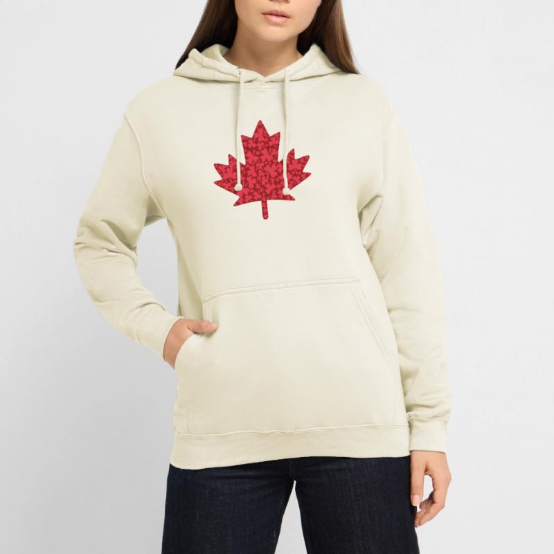 Maple Leaf - Shamrocks pattern Unisex Hoodie