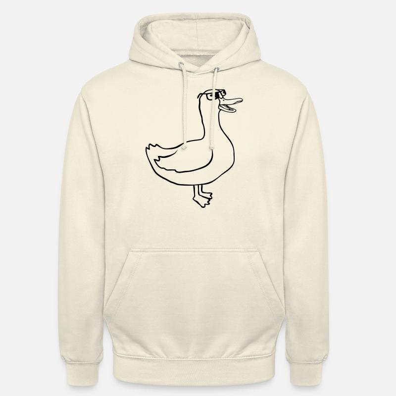Sonnenbrille Comic Gans Cool - Unisex Hoodie - Vanille-Milchshake
