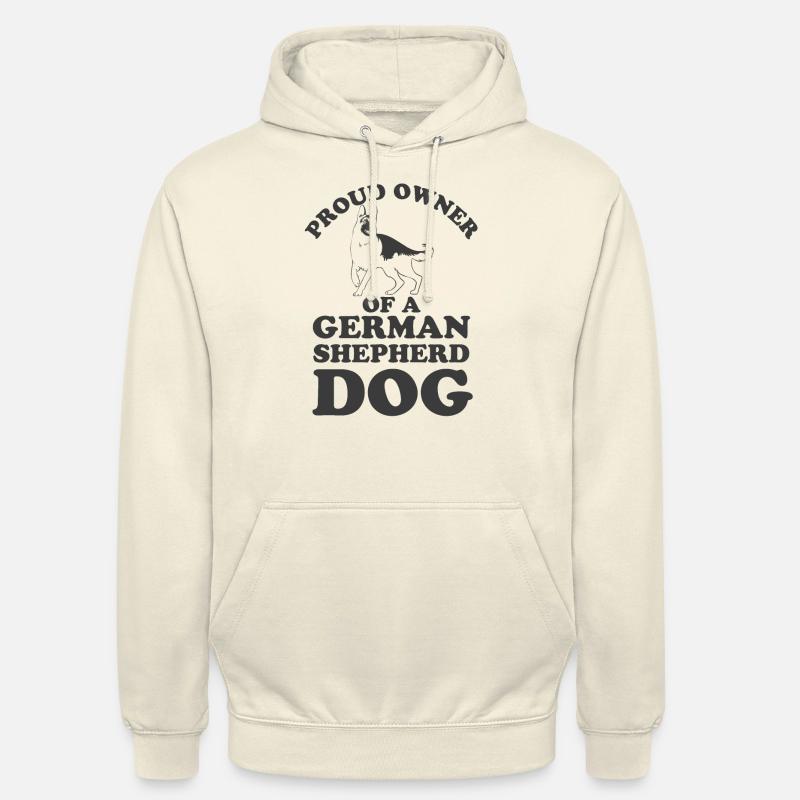 German Shepherd Dog 1 - Sweat-shirt à capuche unisexe - vanille