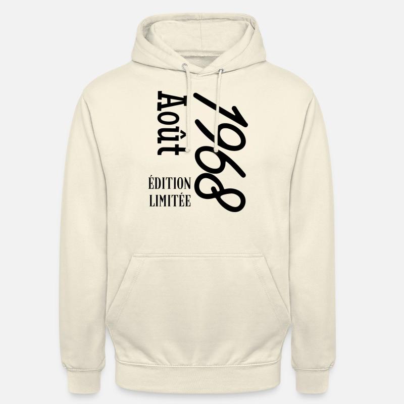 édition limitée aout 1968 - Sweat-shirt à capuche unisexe - vanille