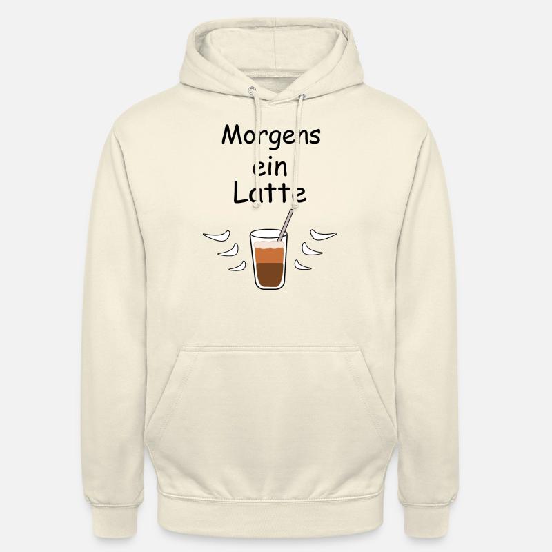 Morgens ein Latte - Unisex Hoodie - Vanille-Milchshake