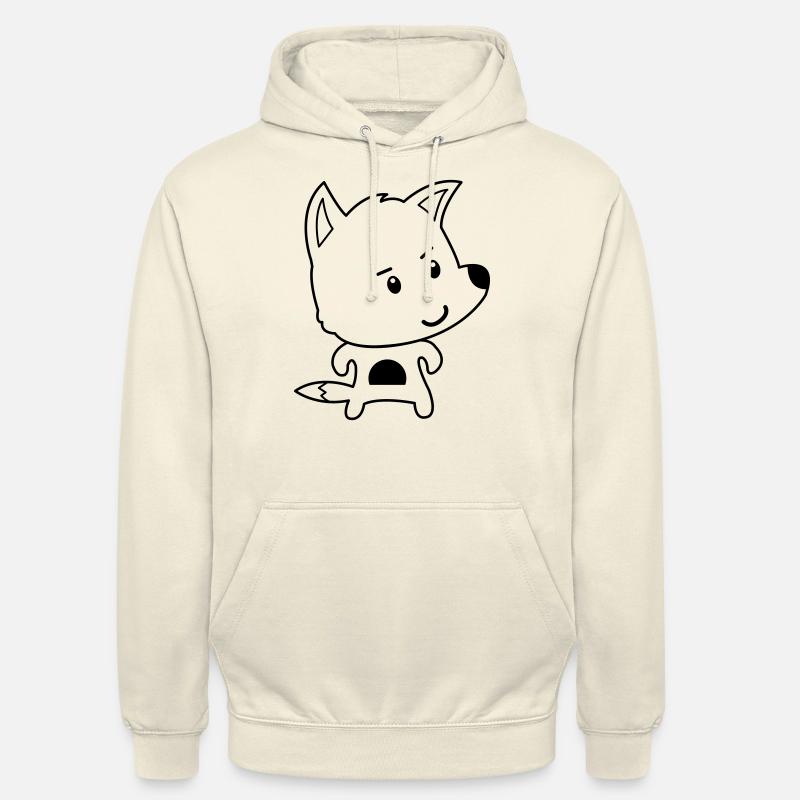 Bande dessinée Fox - Sweat-shirt à capuche unisexe - vanille