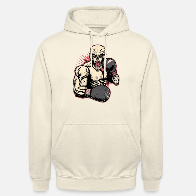 Boxer skull MMA Fighter UFC - Sweat-shirt à capuche unisexe - vanille