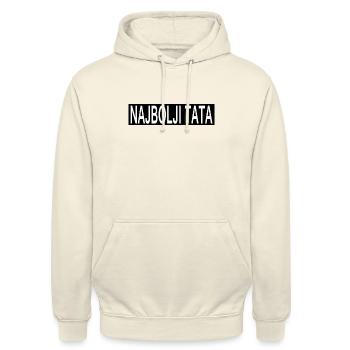 Najbolji Tata - Unisex Hoodie - Vanille-Milchshake - Vorne - Alina (178cm) & Michal (187cm)