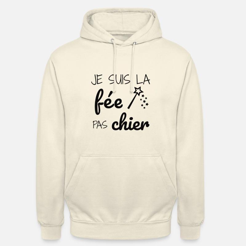 Je suis la fée pas chier - Sweat-shirt à capuche unisexe - vanille