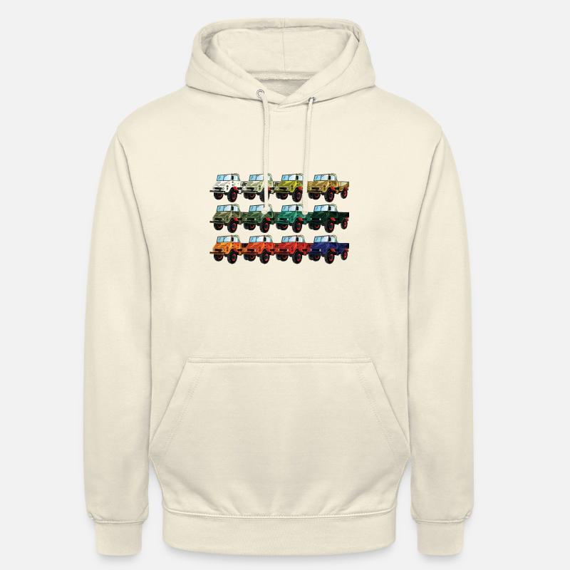 Farbpalette Unimog - Oldtimer - Regenbogen anders - Unisex Hoodie - Vanille-Milchshake