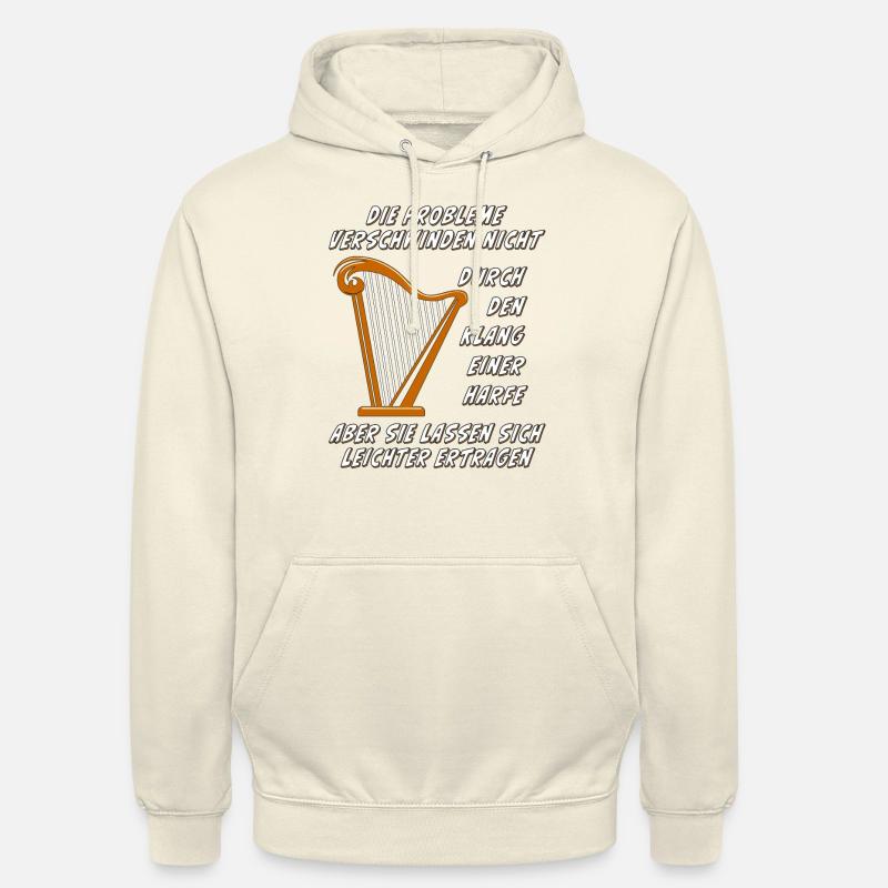 DURCH DEN KLANG EINER HARFE - Unisex Hoodie - Vanille-Milchshake