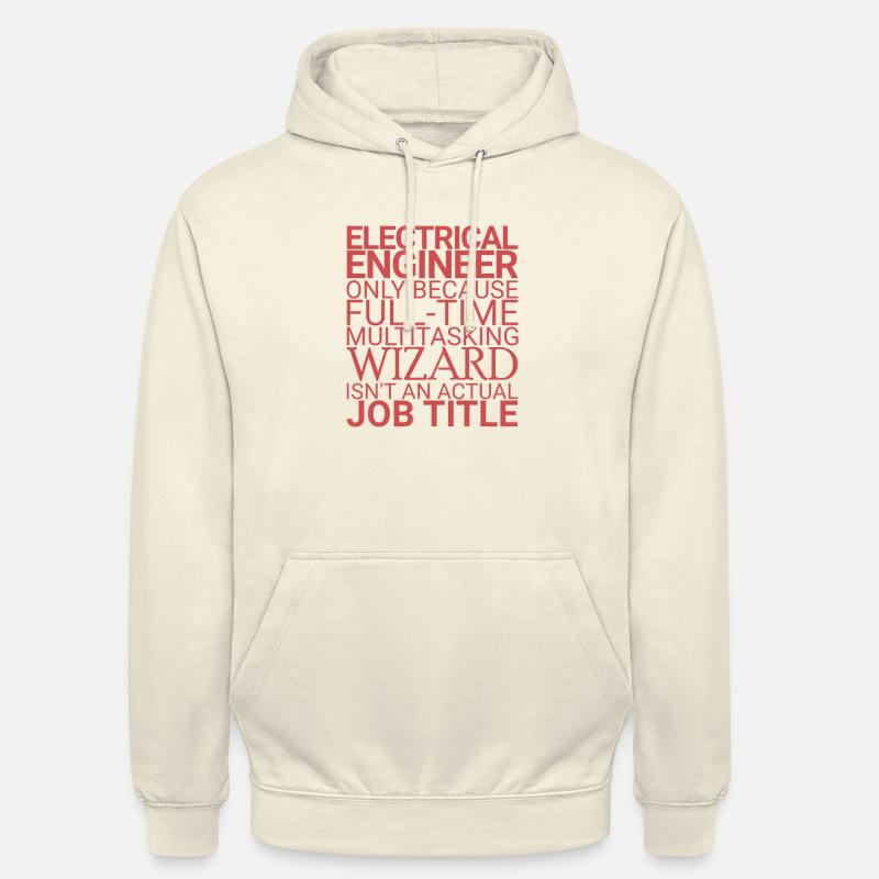"Electrical Engineer Wizard | Electrical Engineering" - Unisex Hoodie - vanilla