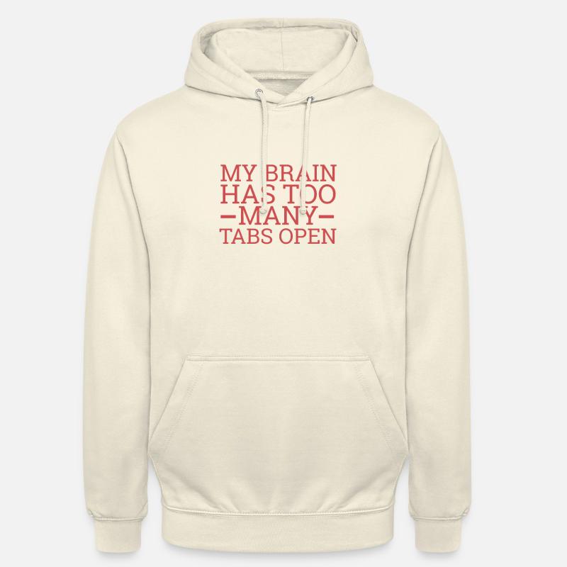 "Brain Tabs | Computer Science" - Unisex Hoodie - vanilla