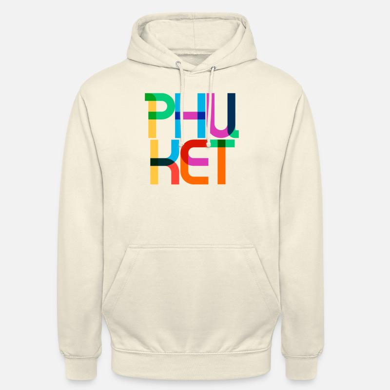 Phuket Thailand Pop Art Briefe - Unisex Hoodie - Vanille-Milchshake