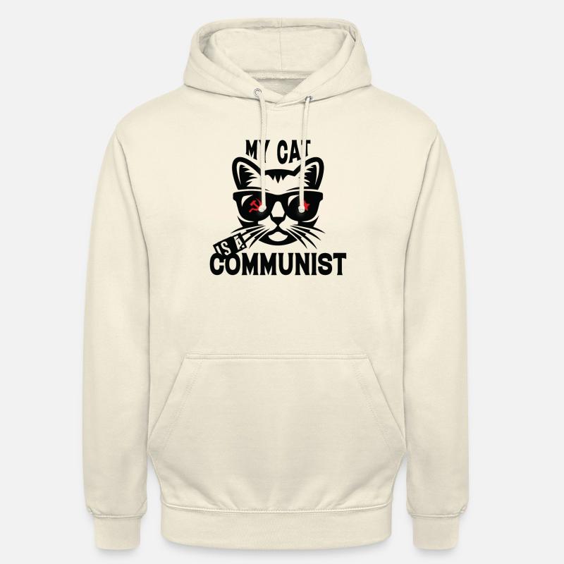 Mon chat est communiste - Sweat-shirt à capuche unisexe - vanille