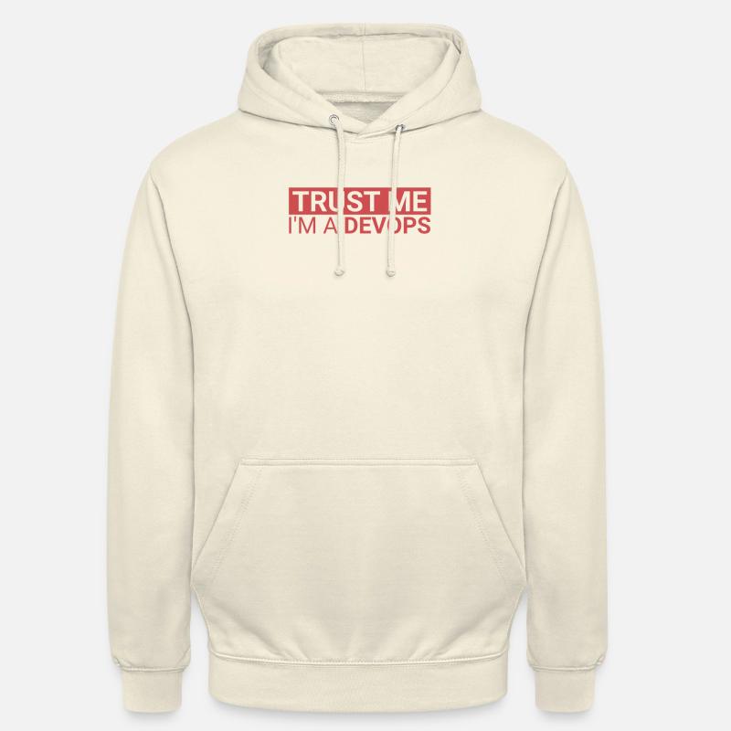 "DevOps Trust | Softwareentwicklung" - Unisex Hoodie - Vanille-Milchshake