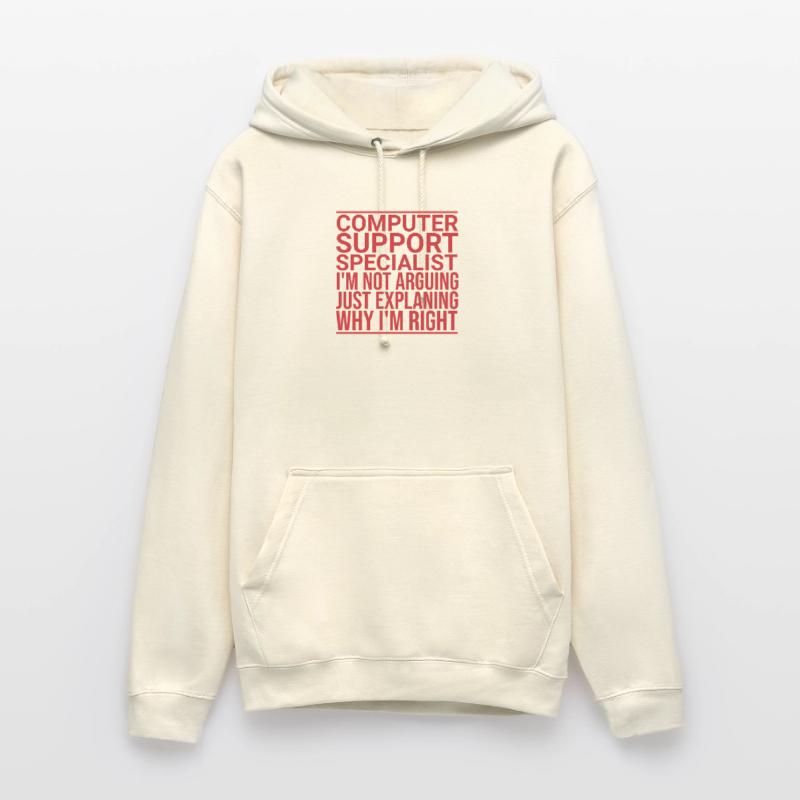 Computer Support Specialist Arguing | IT Support" Unisex Hoodie