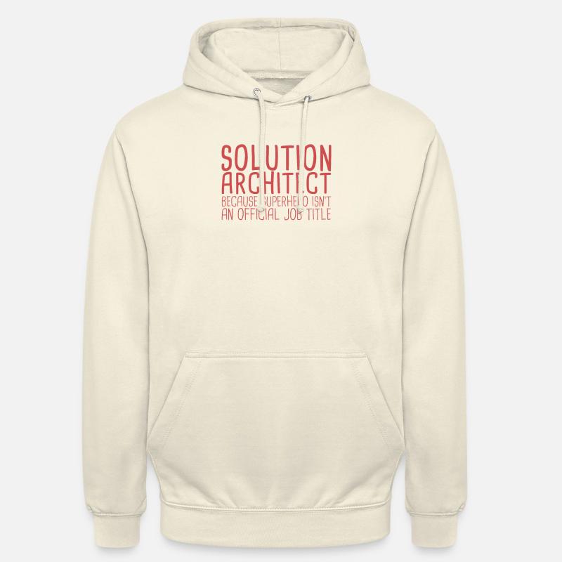 Solution Architect Superhero|Solution Architecture - Unisex Hoodie - Vanille-Milchshake