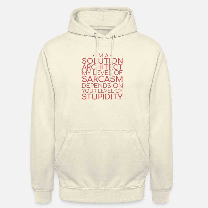 Solution Architect Sarcasm | Solution Architecture - Unisex Hoodie - Vanille-Milchshake