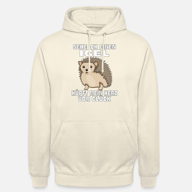 SEHE ICH EINEN IGEL - Unisex Hoodie - Vanille-Milchshake