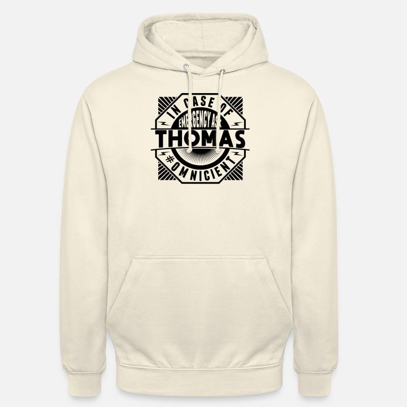 Fragen Sie Im Notfall Thomas - Unisex Hoodie - Vanille-Milchshake