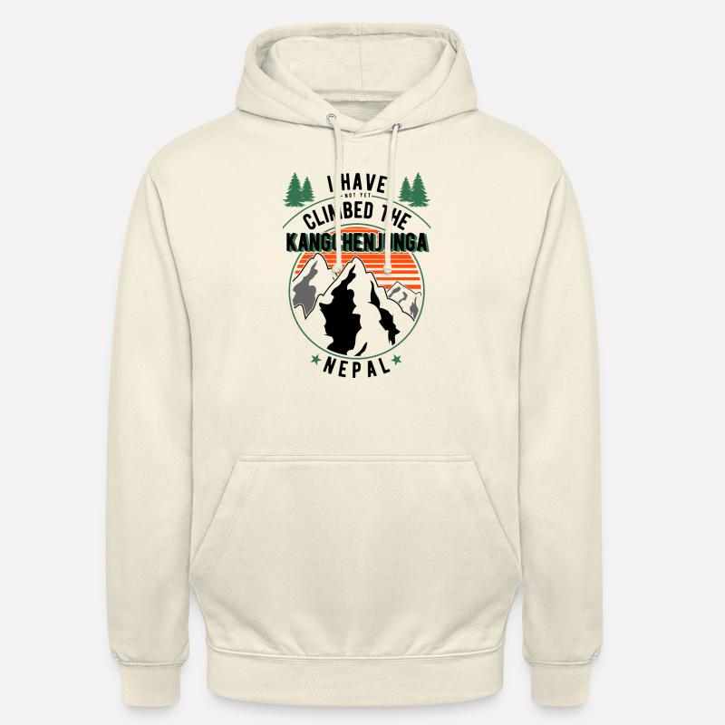 Wanderer - Kletterer Wanderwanderung Kangchenjunga - Unisex Hoodie - Vanille-Milchshake