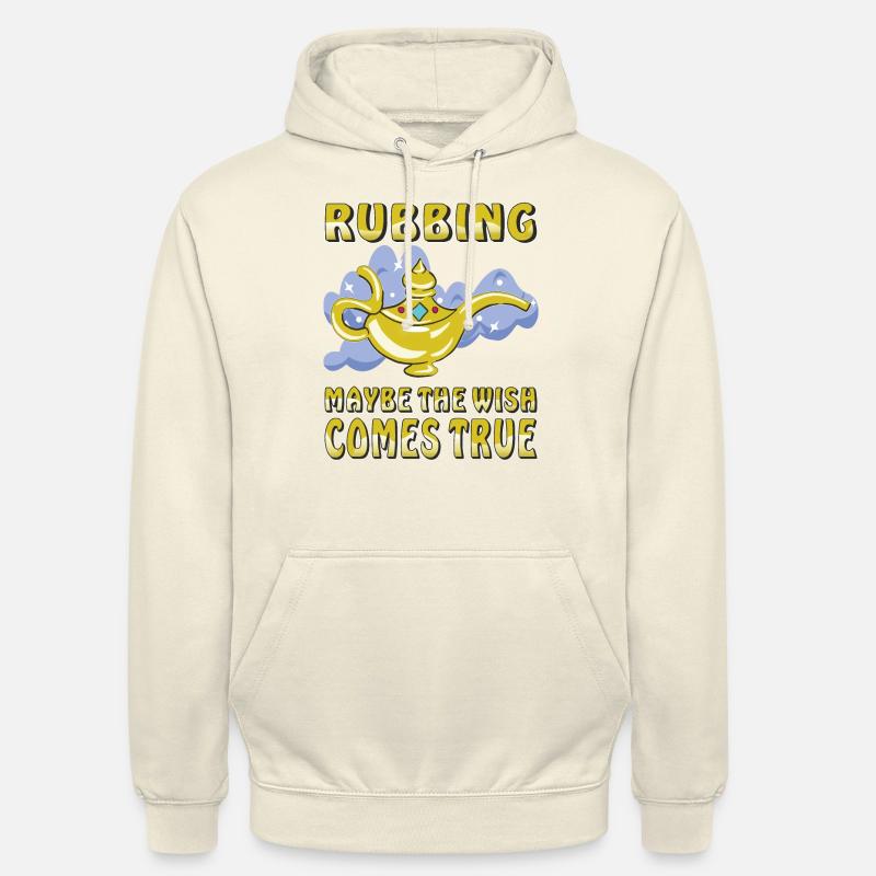 FROTTER PEUT-ÊTRE QUE LE SOUHAIT SE RÉALISE - Sweat-shirt à capuche unisexe - vanille