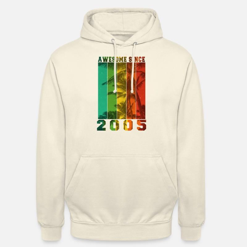 Génial depuis 2005 - Sweat-shirt à capuche unisexe - vanille
