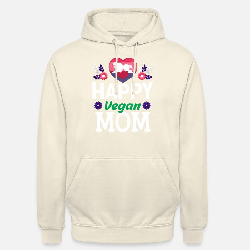 Mère végétalienne heureuse - Sweat-shirt à capuche unisexe - undefined