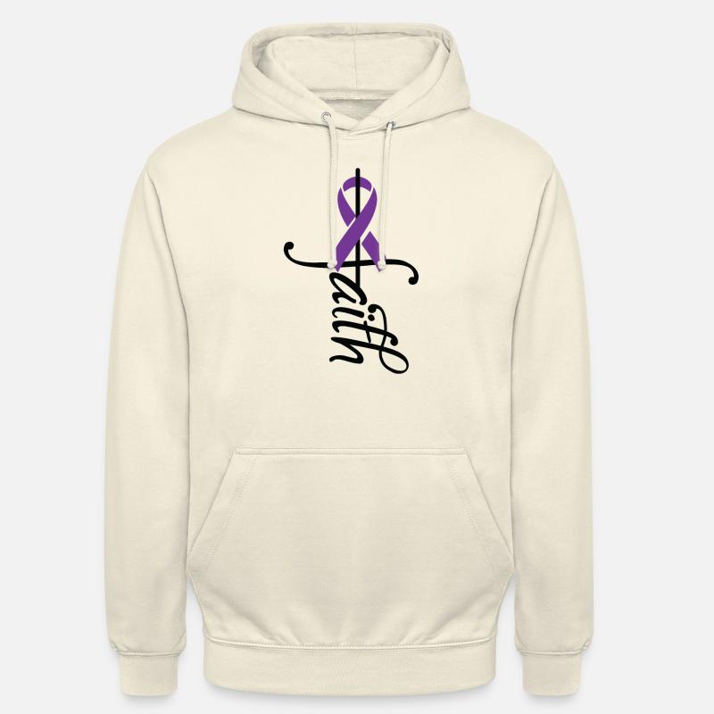 Bande de conscience de Crohn - Sweat-shirt à capuche unisexe - vanille