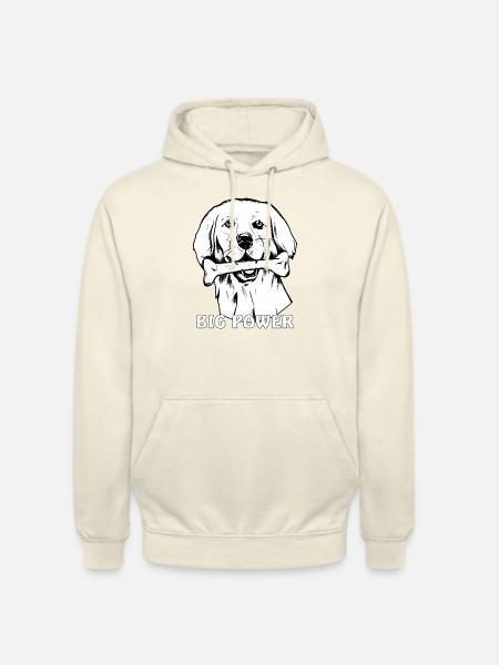 DOG BONE BIG POWER - Unisex Hoodie - vanilla