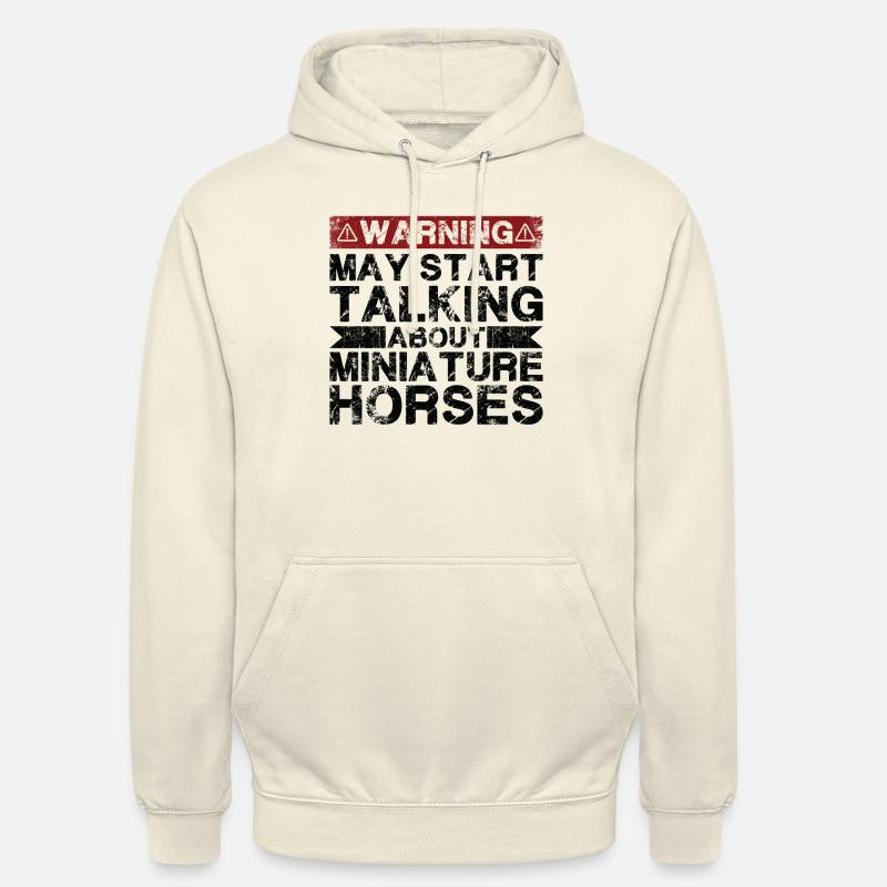 Parlez de cheval miniature - Sweat-shirt à capuche unisexe - vanille