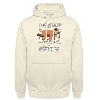 FROM CHILLER TO BACHELOR - Unisex Hoodie - vanilla - Front - Alina (178cm) & Michal (187cm)