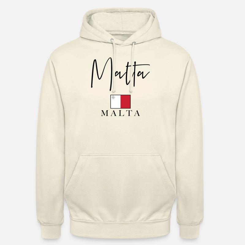 Grèce Flag Holidays - Île de Malte - Sweat-shirt à capuche unisexe - vanille