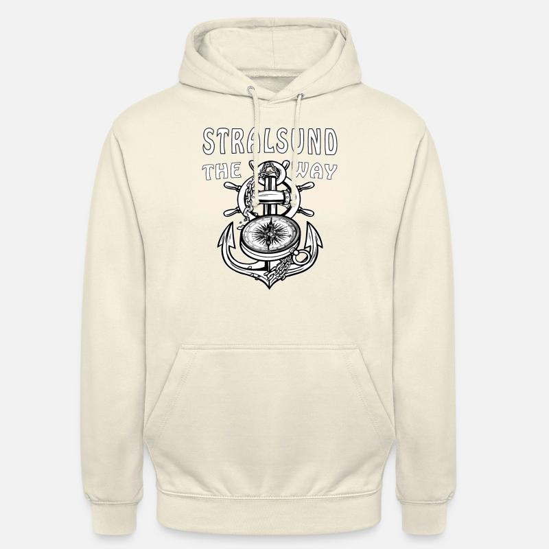 STRALSUND ANKER KOMPASS - Unisex Hoodie - Vanille-Milchshake