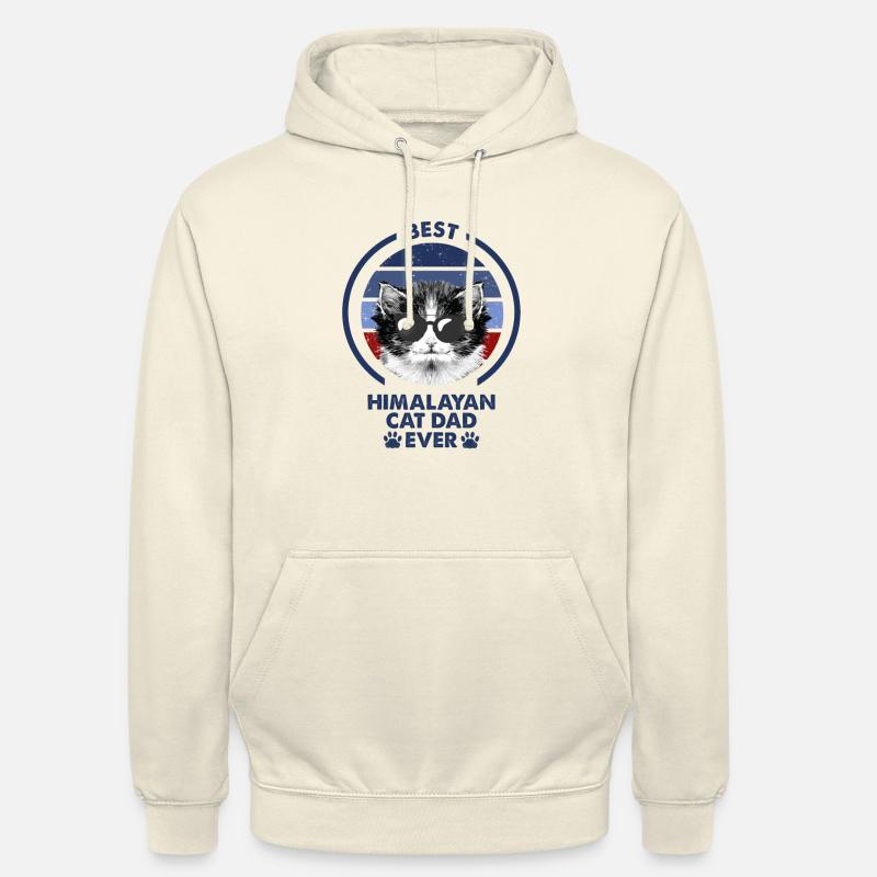 Cat Dad - Chat de l’Himalaya - Sweat-shirt à capuche unisexe - vanille
