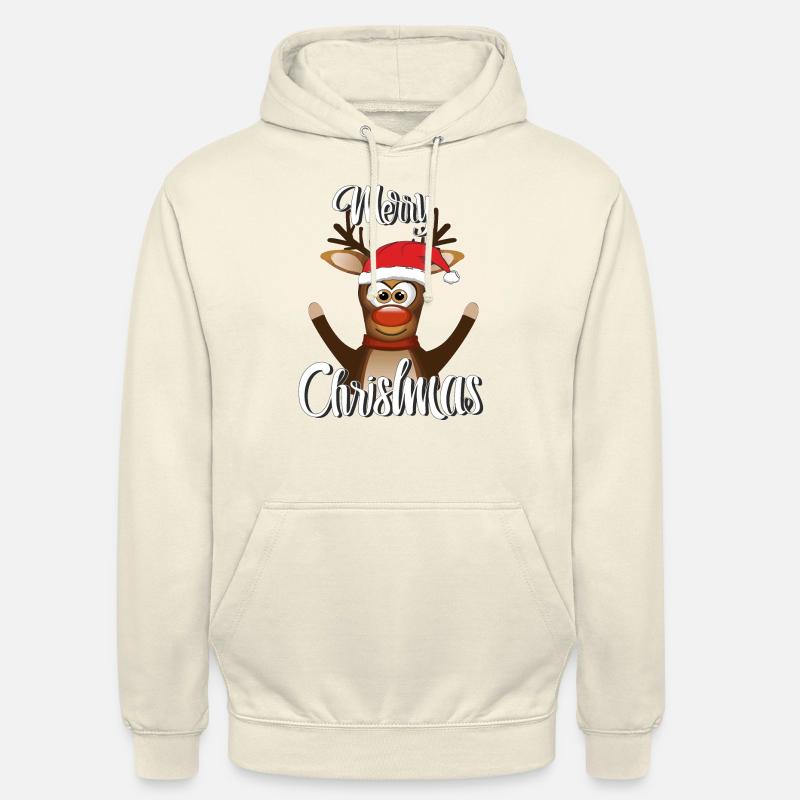 NOËL RENNES JOYEUX NOËL - Sweat-shirt à capuche unisexe - vanille