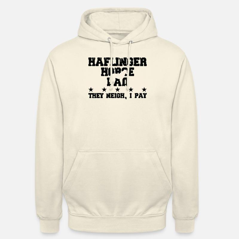 Père du cheval - Cheval Haflinger - Sweat-shirt à capuche unisexe - vanille