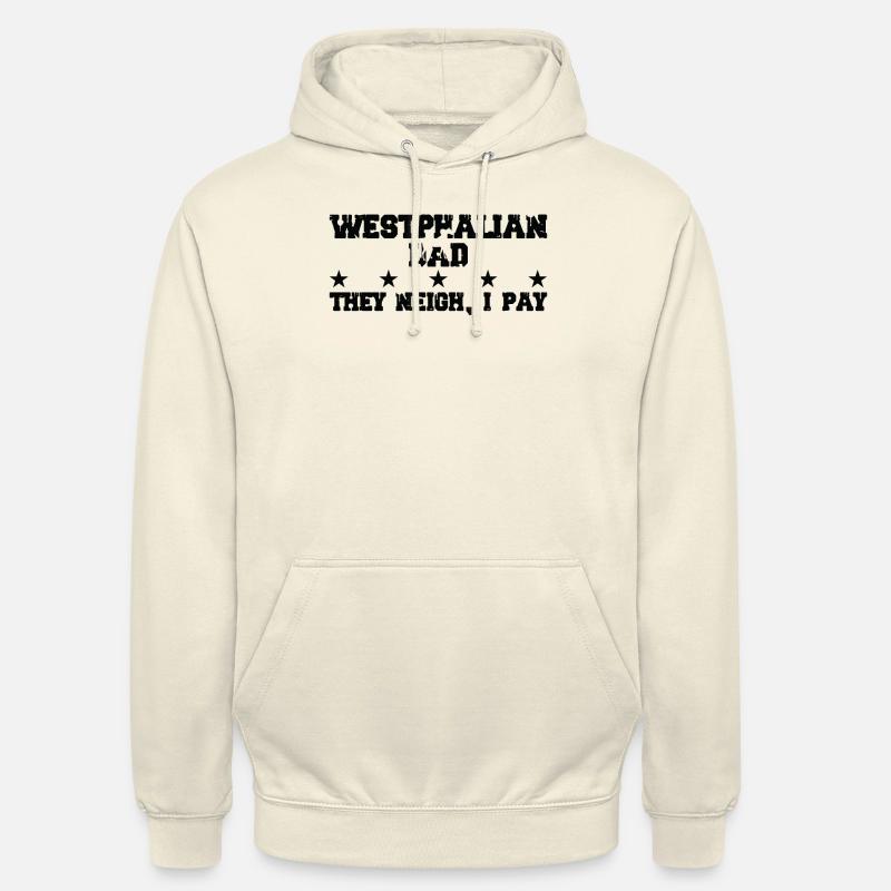 Pferdedad - Westfalian - Sweat-shirt à capuche unisexe - vanille