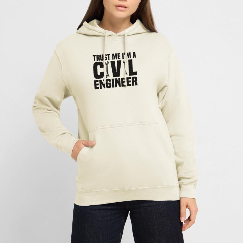Civil Engineer Bridge Construction Statics Structural Engineer Unisex Hoodie