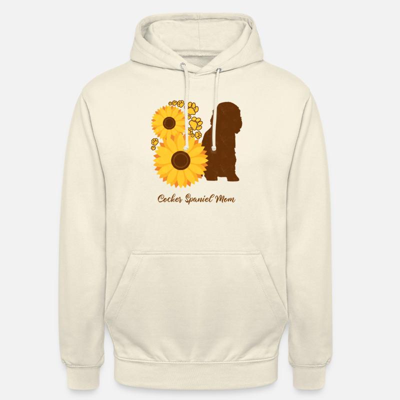 Sonnenblumenmutter - Cocker Spaniel - Unisex Hoodie - Vanille-Milchshake