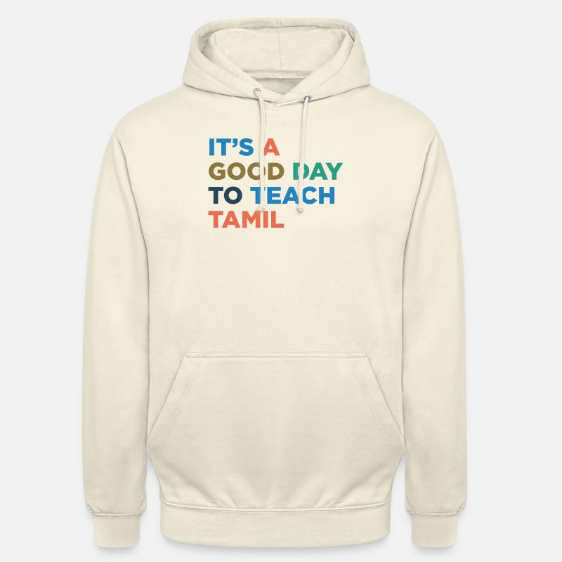 Enseigner aux enseignants tamouls - Sweat-shirt à capuche unisexe - vanille