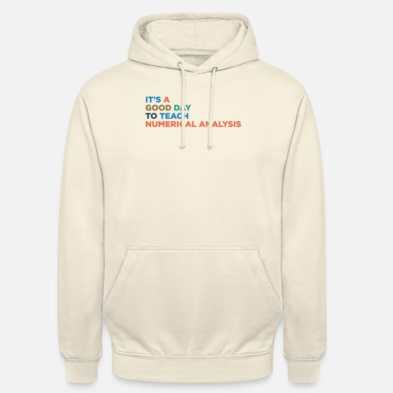 Enseignant en analyse numérique - Sweat-shirt à capuche unisexe - vanille