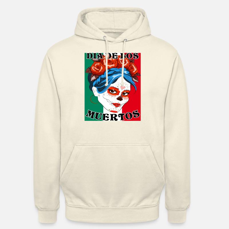 DIA DE LOS MUERTOS - Sweat-shirt à capuche unisexe - vanille