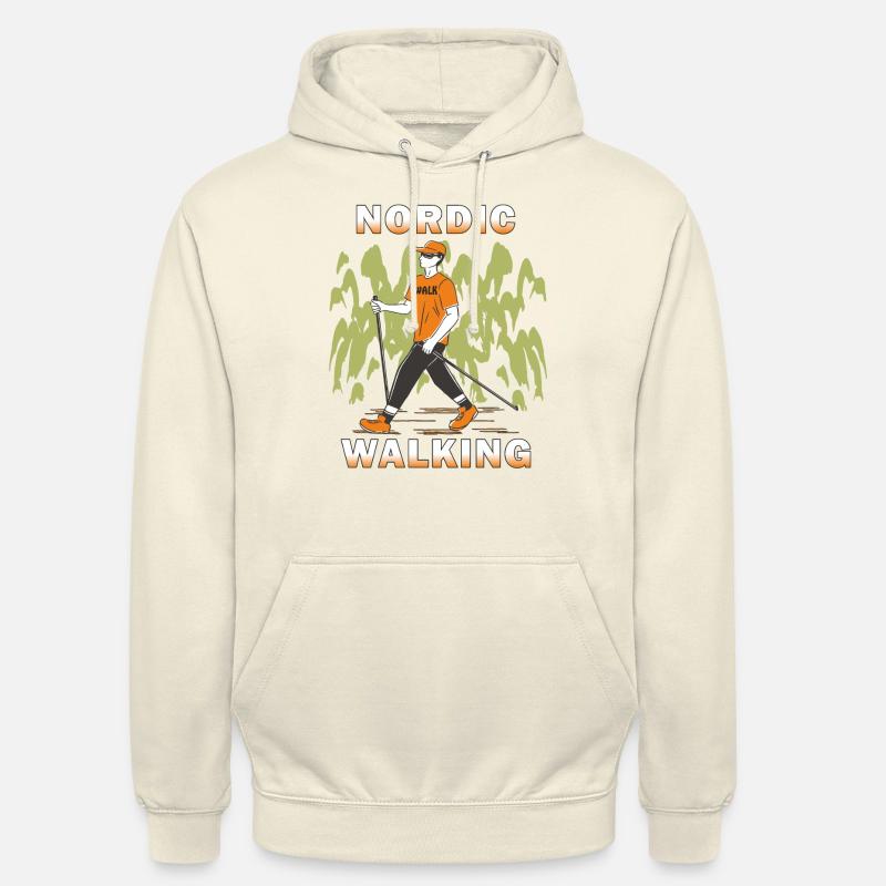 MARCHE SUR LES BÂTONS - Sweat-shirt à capuche unisexe - vanille