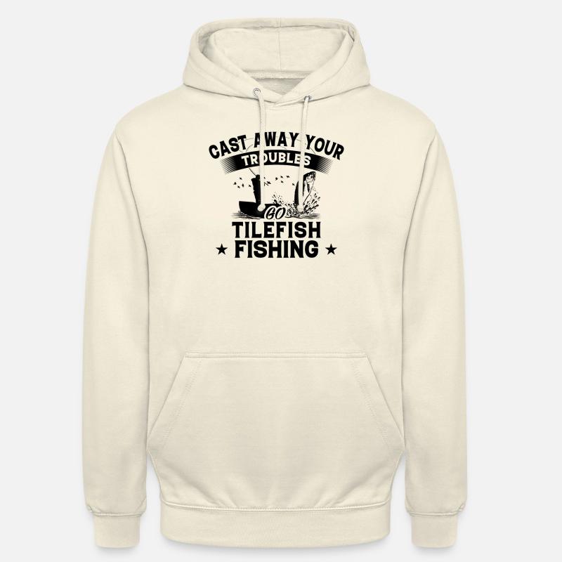 Jeter - Tuile de poisson Poisson - Sweat-shirt à capuche unisexe - vanille