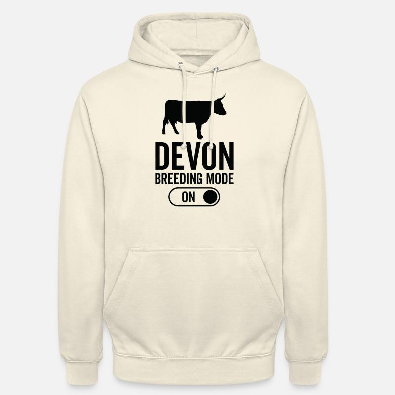 Cow breeding mode on - Devon - Unisex Hoodie - vanilla