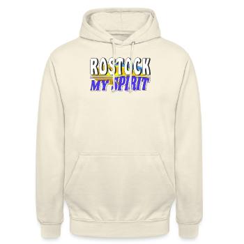 ROSTOCK MON - Sweat-shirt à capuche unisexe - vanille - Devant - Alina (178cm) & Michal (187cm)